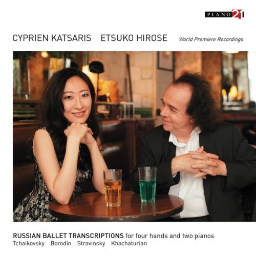 Cyprien Katsaris, Etsuko Hirose - Russian Ballet Transcriptions for Four Hands and Two Pianos (World Premiere Recordings) (2017) [Hi-Res]