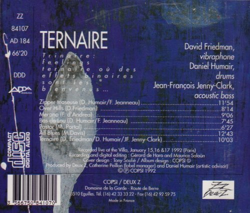 David Friedman, Daniel Humair, Jean-François Jenny Clark-- Ternaire (1992)