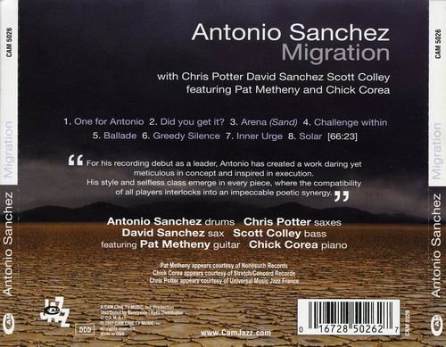 Antonio Sanchez - Migration (2007) Flac