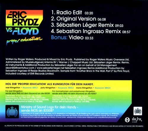 Eric Prydz Vs. Floyd - Proper Education (2006) [FLAC / LOSSLESS]