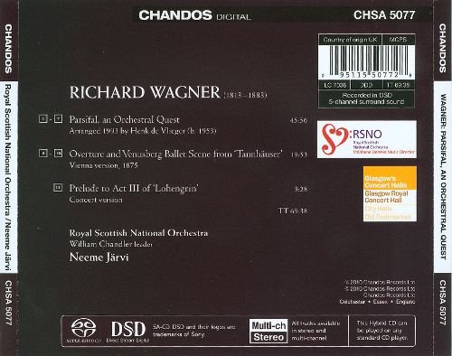 Neeme Jarvi - Wagner: Parsifal, an Orchestral Quest (2010) [SACD]