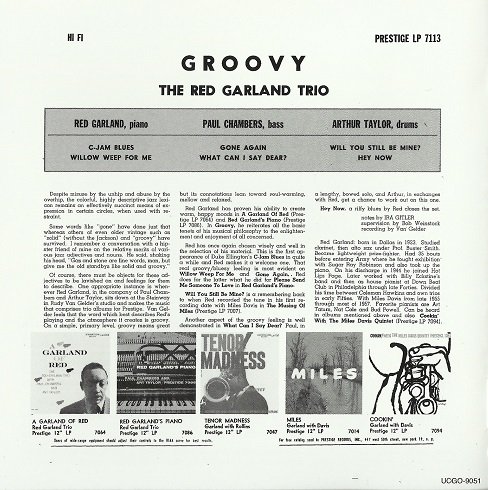 The Red Garland Trio - Groovy (1957/2014) [SACD]
