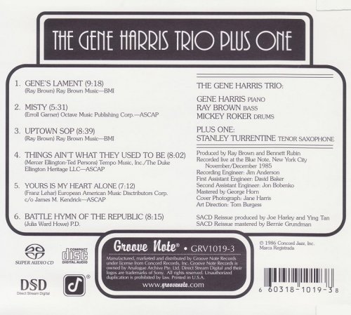 Gene Harris Trio - Plus One (1986) [2003 SACD]