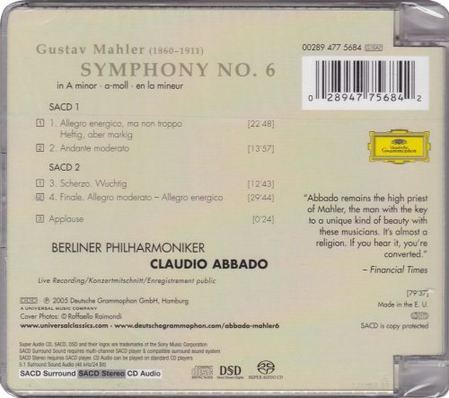 Claudio Abbado, Berliner Philharmoniker - Mahler: Symphony 6 in A minor (2005) [HDtracks]