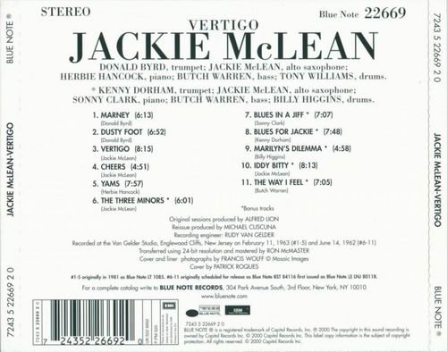 Jackie McLean - Vertigo (1963) Flac