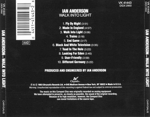 Ian Anderson - Walk Into Light (1983)