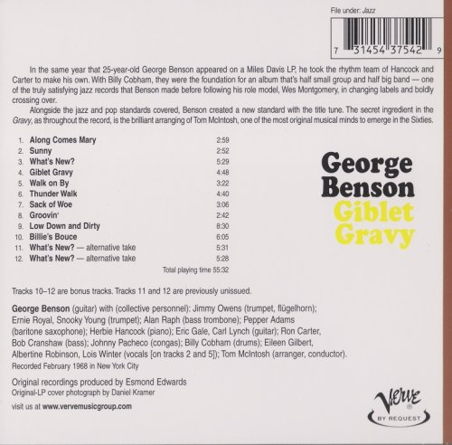 George Benson - Giblet Gravy (1968) [2000 Bonus Tracks Edition]