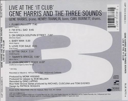 Gene Harris and The Three Sounds - Live At The It Club (1970)