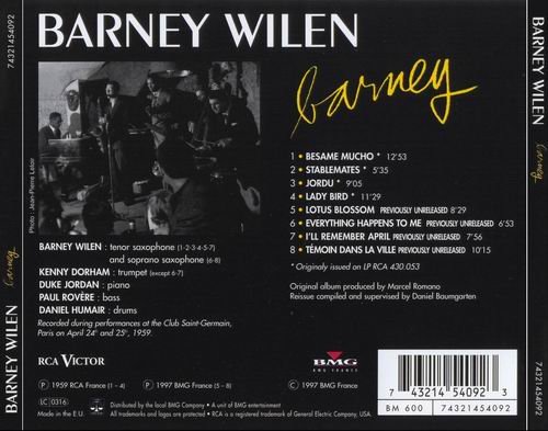 Barney Wilen - Barney (1957) Flac