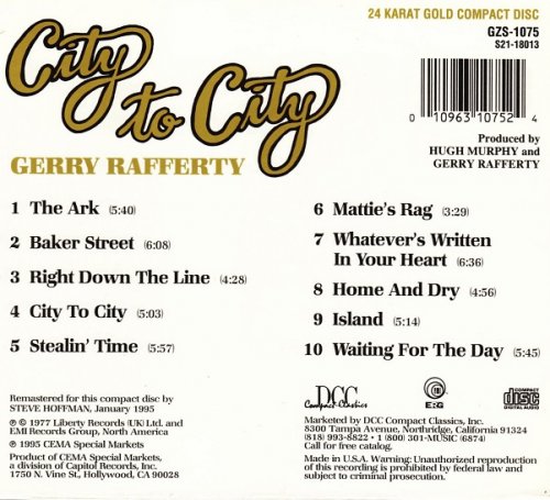 Gerry Rafferty - City To City (1977) [1995] CD-Rip