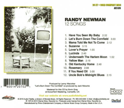 Randy Newman - 12 Songs (1970) [2010]