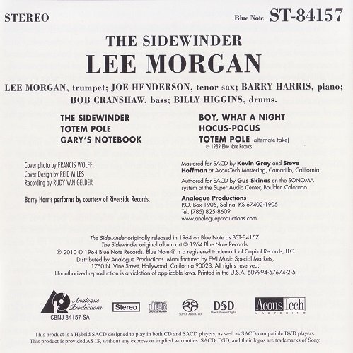 Lee Morgan - The Sidewinder (1964) [2010 SACD]