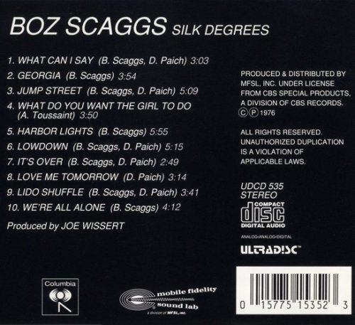 Boz Scaggs - Silk Degrees (1976) [1990]