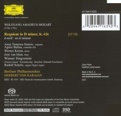 Herbert von Karajan - W.A. Mozart: Requiem in D minor K. 626 (1975) [2002 SACD]