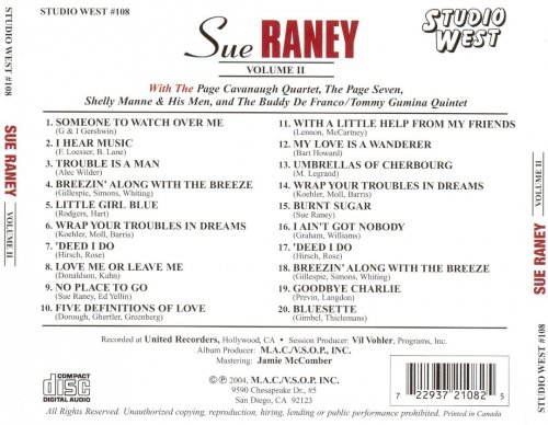 Sue Raney - Sue Raney Volume II (2004)