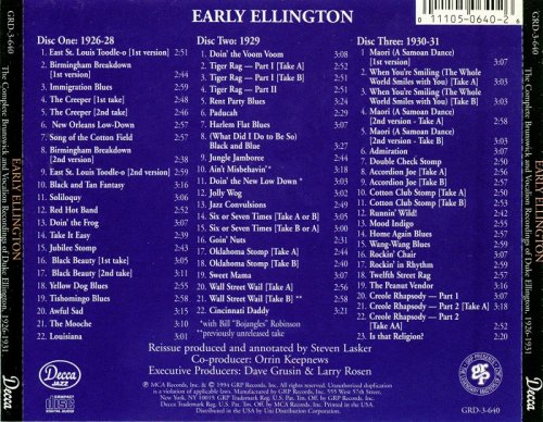 Duke Ellington - Early Ellington The Complete Brunswick and Vocalion Recordings 1926-1931 (1994)