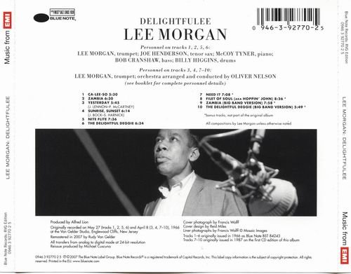 Lee Morgan - Delightfulee (1966) Flac+Mp3