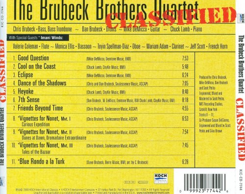 The Brubeck Brothers Quartet - Classified (2008)