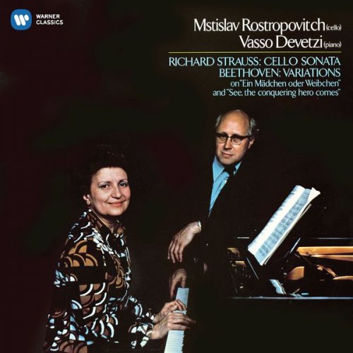 Mstislav Rostropovich & Vasso Devetzi - Beethoven: Cello Variations - Richard Strauss: Cello Sonata (2017)
