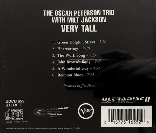 The Oscar Peterson Trio with Milt Jackson - Very Tall (1962) [1996]