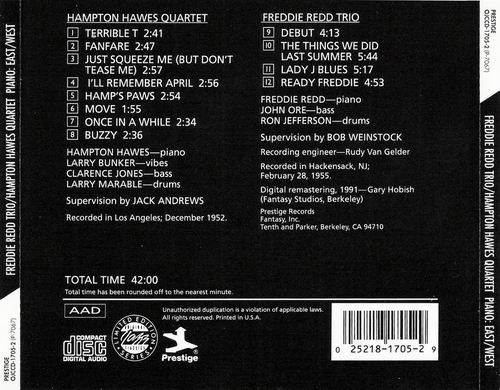 Freddie Redd & Hampton Hawes - Piano: East/West (1991)