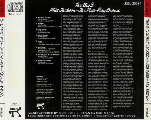 Milt Jackson, Joe Pass, Ray Brown - The Big 3 (1976)
