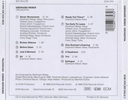 Eberhard Weber - Orchestra (1988)