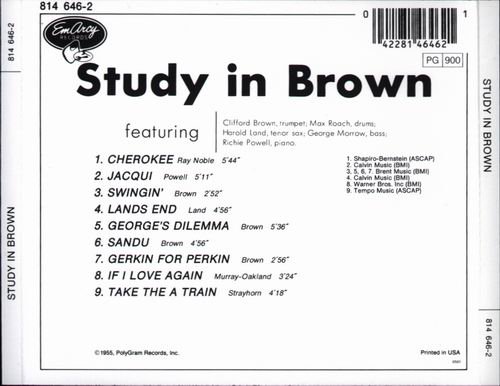 Clifford Brown & Max Roach - Study In Brown (1955) Flac