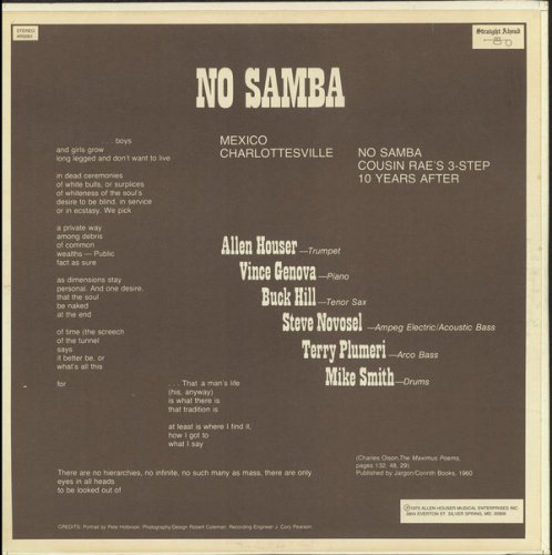 Allen Houser - No Samba (1973)