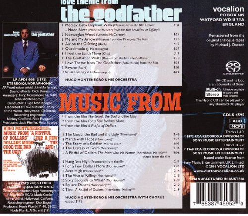 Hugo Montenegro - Love Theme from The Godfather & Music from the Spaghetti Westerns (2016) [SACD]