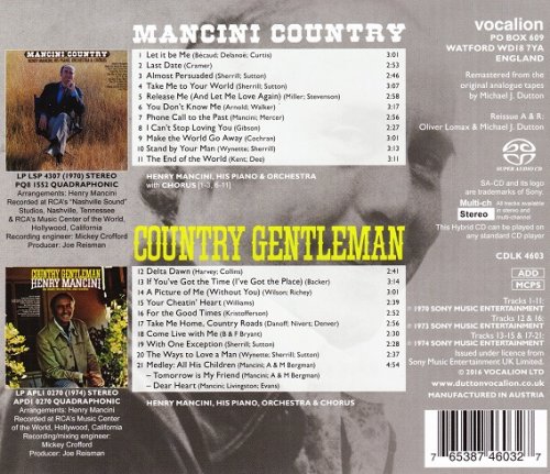 Henry Mancini - Mancini Country & Country Gentleman (2016) [SACD]