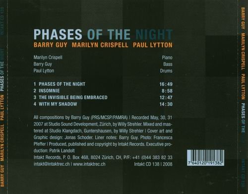 Barry Guy, Marilyn Crispell, Paul Lytton - Phases of the Night (2008)