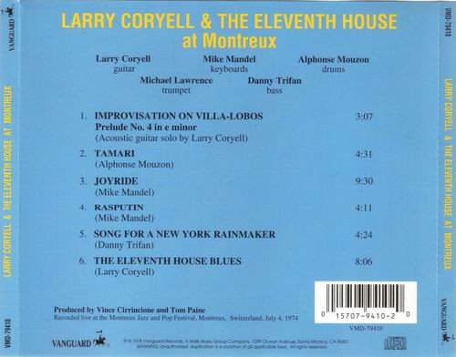 Larry Coryell - Larry Coryell & The 11th House at Montreux (1974)