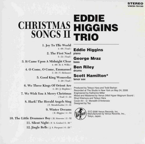 Eddie Higgins Trio - Christmas Songs II (2006) [2010]