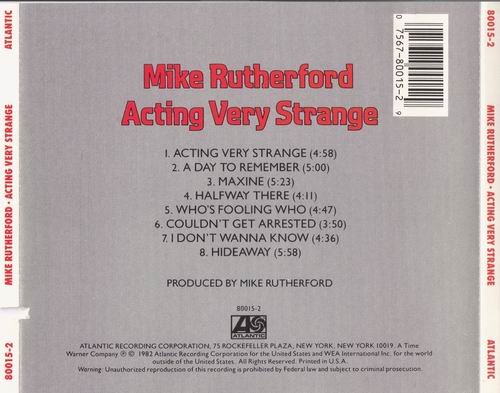 Mike Rutherford - Acting Very Strange (1982)