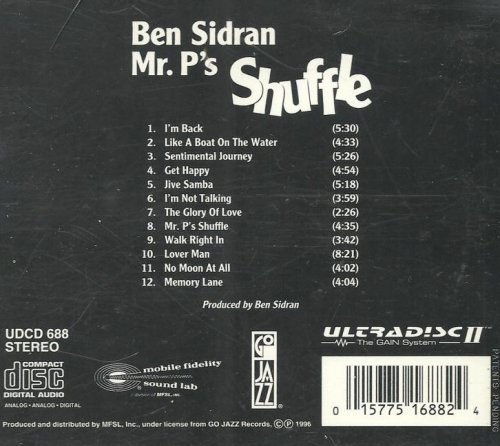 Ben Sidran - Mr. P's Shuffle (1996) CD-Rip