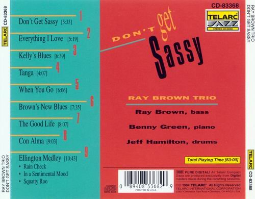 Ray Brown - Don't Get Sassy (1994)