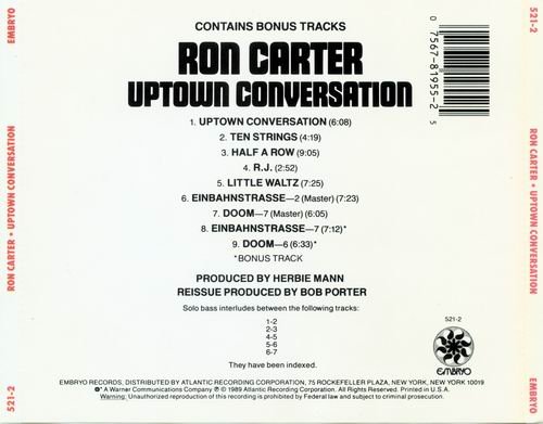 Ron Carter - Uptown Conversation (1969)