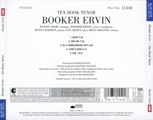 Booker Ervin - Tex Book Tenor (2005)