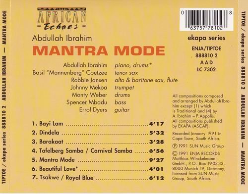 Abdullah Ibrahim - Mantra Mode (1991)