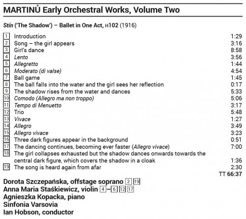 Bohuslav Martinu - Early Orchestral Works, Volume Two (2016) Hi-Res
