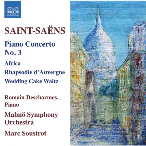 Romain Descharmes, Malmö Symphony Orchestra & Marc Soustrot - Saint-Saëns: Piano Concertos, Vol. 2 (2017) [Hi-Res]