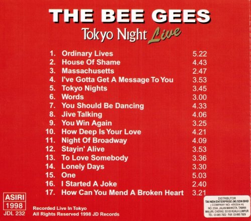 Bee Gees - Tokyo Night Live (1998)