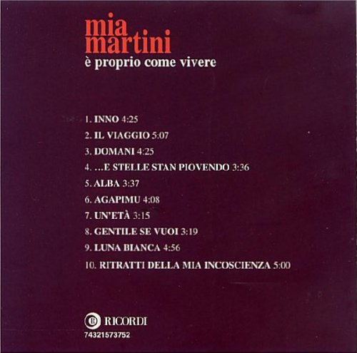 Mia Martini - E' Proprio Come Vivere (1974) [1998]
