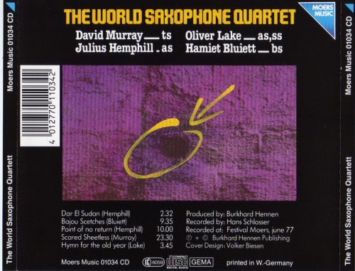 World Saxophone Quartet - Point Of No Return (1977)