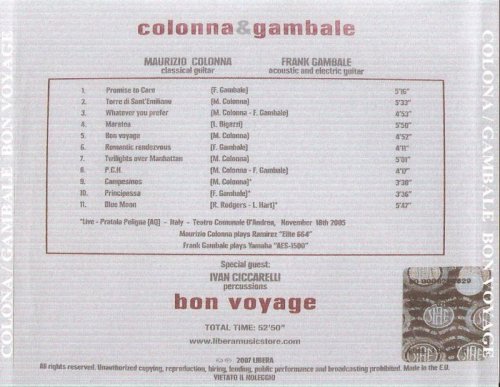 Colonna & Frank Gambale - Bon Voyage (2005)