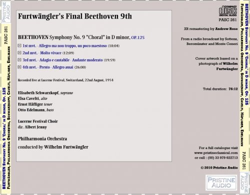 Wilhelm Furtwangler - Beethoven, Symphony No. 9 Choral in D Minor (1954) [2010] Hi-Res