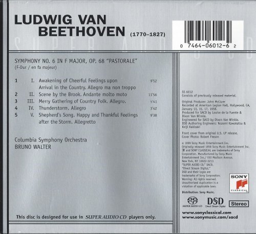 Bruno Walter - Beethoven: Symphony 6 in F Major, Op. 68 "Pastorale" (1958) [1999 SACD]