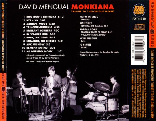 David Mengual ‎– Monkiana, Tribute To Thelonious Monk  ( 1996)