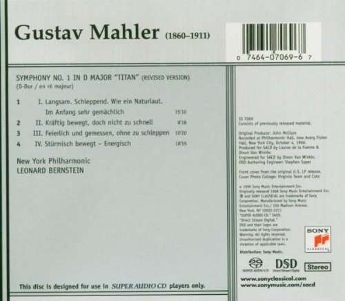 Leonard Bernstein - G. Mahler: Symphony No. 1 (1966) [1999 SACD]